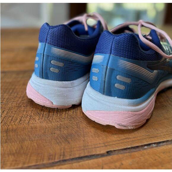 Womens ASICS GT-1000 7 Running Shoes Sneakers Pink Azure Blue Size 9 - Picture 3 of 11